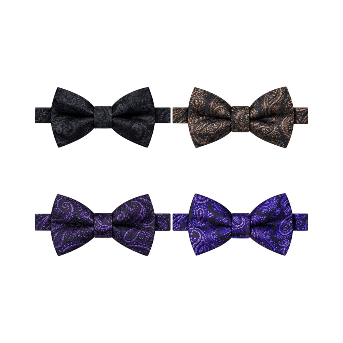 Boys’ Paisley Satin Bow Tie