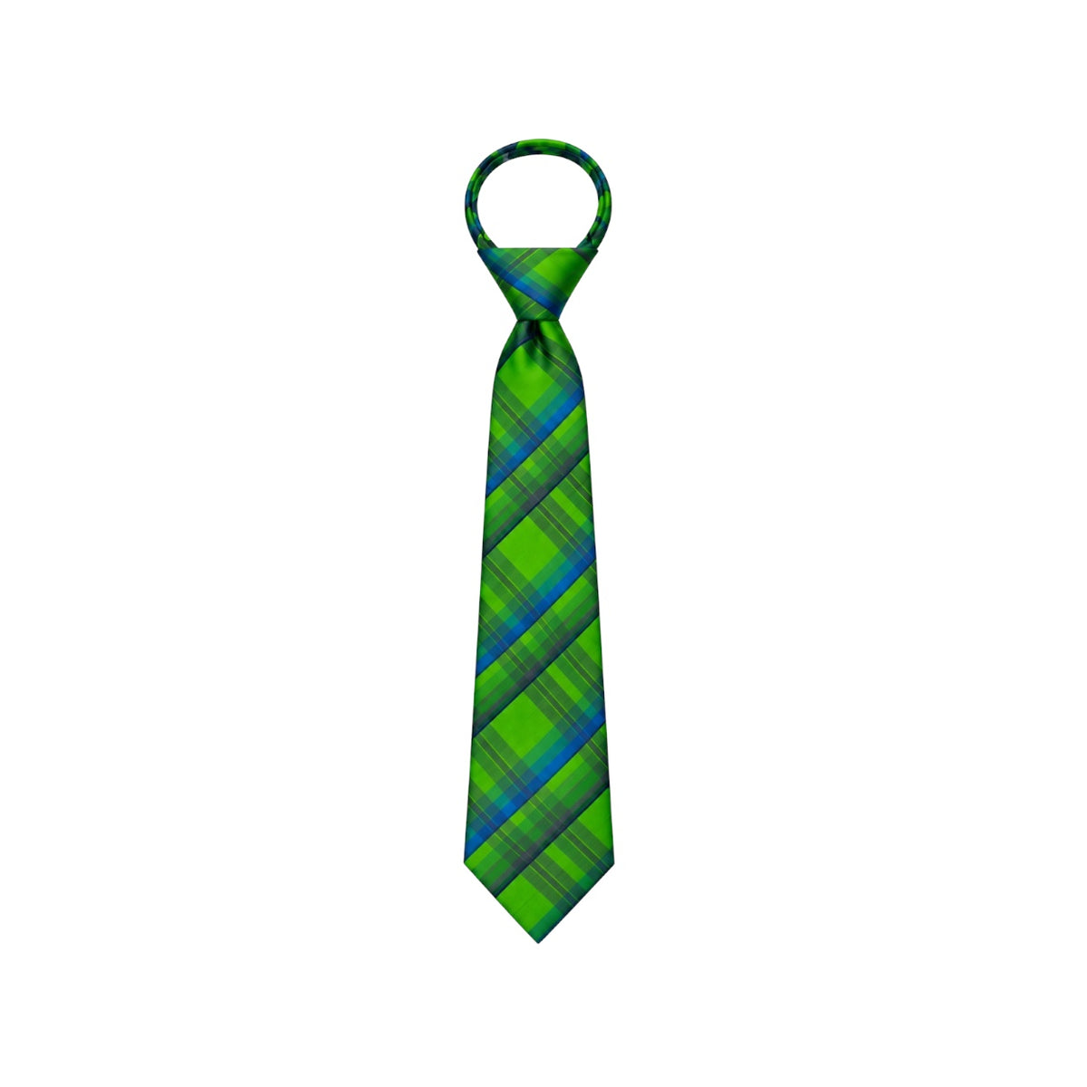 Mavezzano Boys’ & Teens’ Patterned Zipper Tie – 14" & 17"