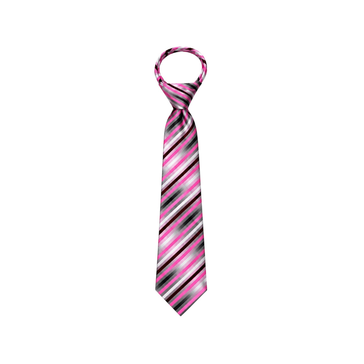 Mavezzano Boys’ & Teens’ Patterned Zipper Tie – 14" & 17"