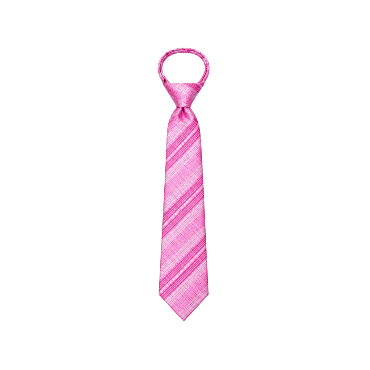 Mavezzano Boys’ & Teens’ Patterned Zipper Tie – 14" & 17"