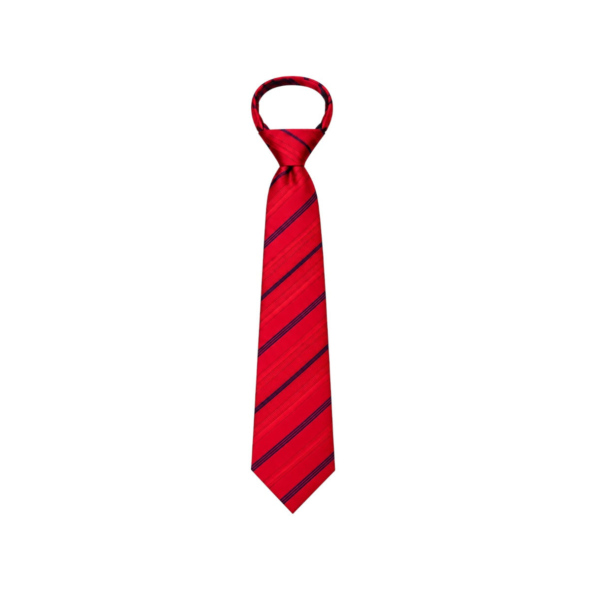 Mavezzano Boys’ & Teens’ Patterned Zipper Tie – 14" & 17"