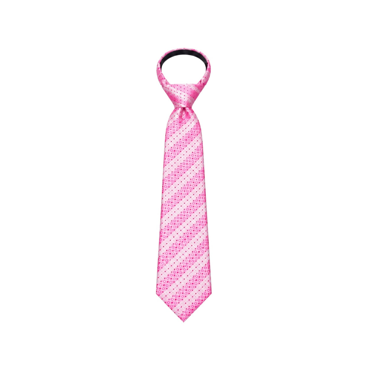 Mavezzano Boys’ & Teens’ Patterned Zipper Tie – 14" & 17"