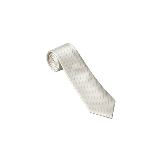Paulo Sarto Men’s Ivory Pinstripe Necktie