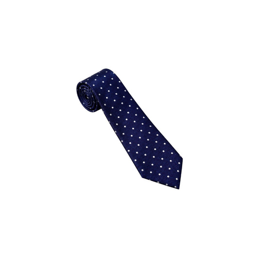 Purple Label Men’s Navy Polka Dot Necktie