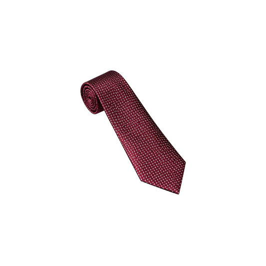 Purple Label Men’s Burgundy Pattern Necktie