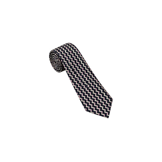 Golden Eagle Men’s Wide Chevron Pattern Necktie