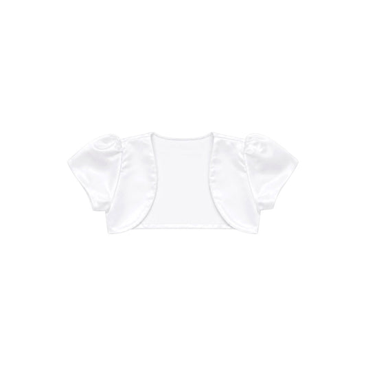 Fancy Kids Girls’ Satin Short Sleeve Bolero