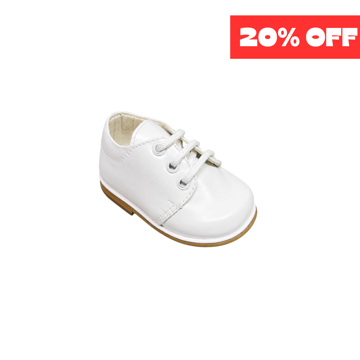 Cora White Leather Baby & Toddler Dress Shoes