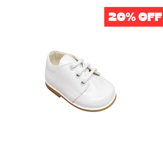 Cora White Leather Baby & Toddler Dress Shoes