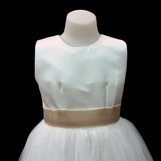 Champagne Organza Sash