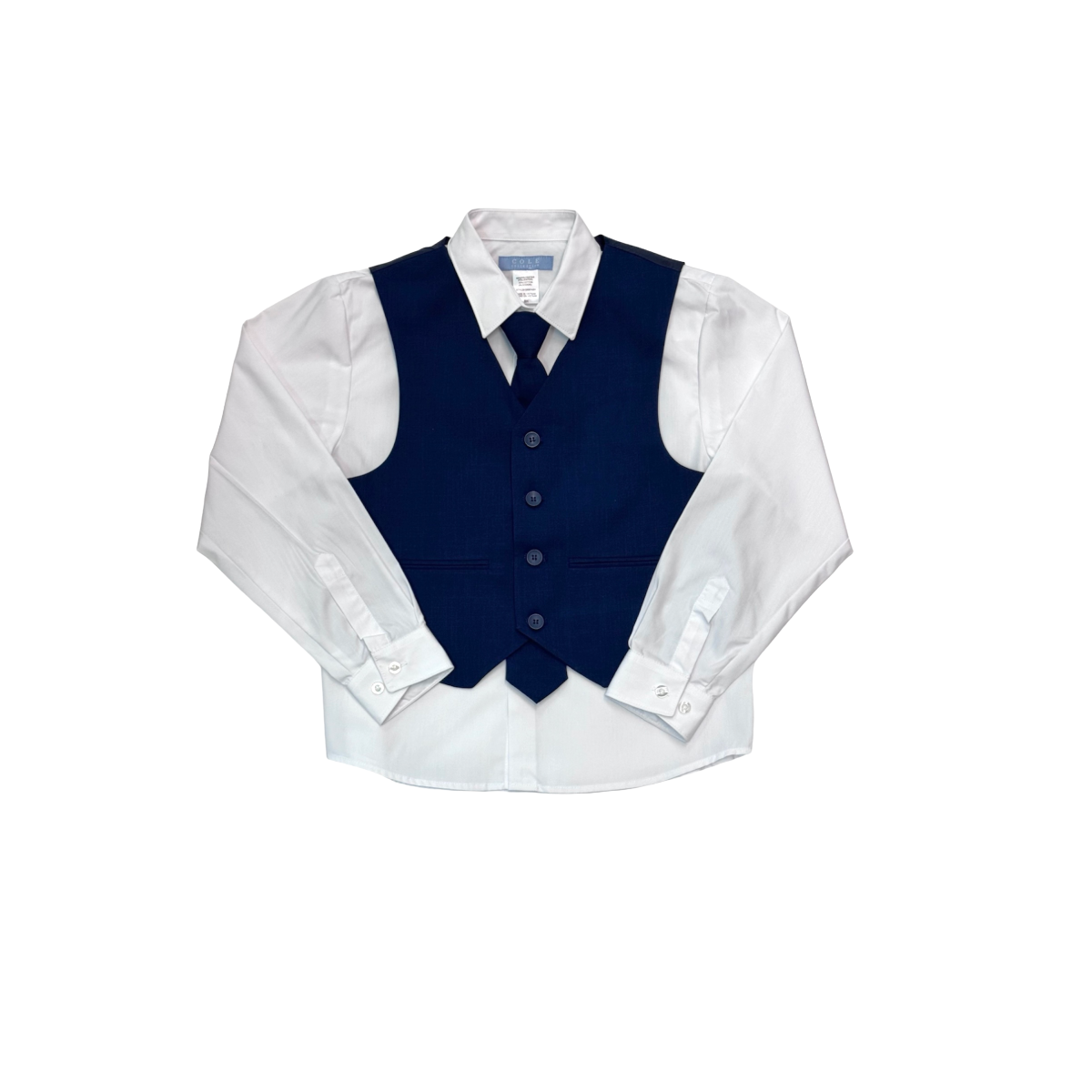 Husky Fit 5-Piece Navy Suit