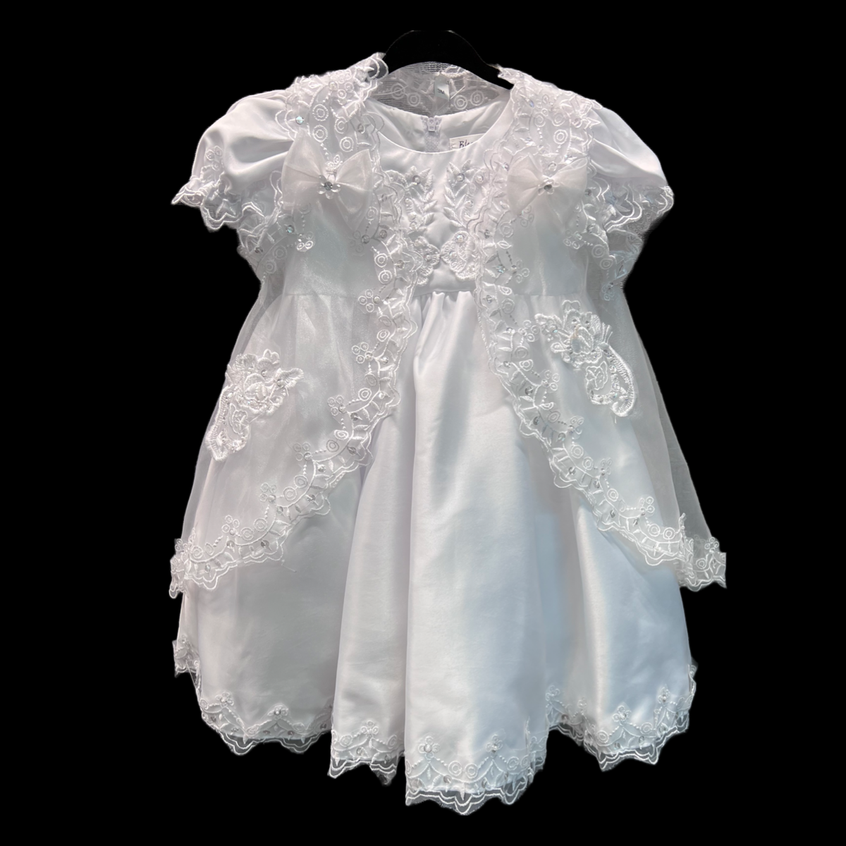 Embroidered Sparkle 3-Piece Christening Gown (12 months)