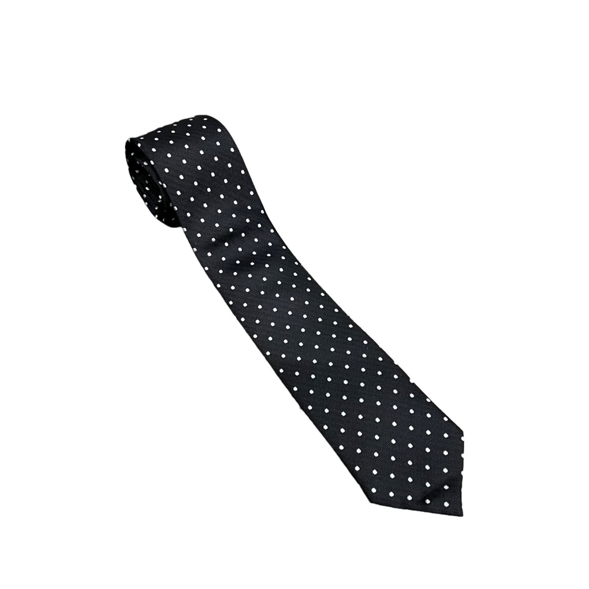 Polka Dot Black Necktie