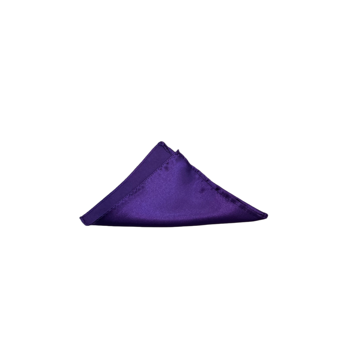 Boys Solid Small Pocket Square w/ Gloss Finish