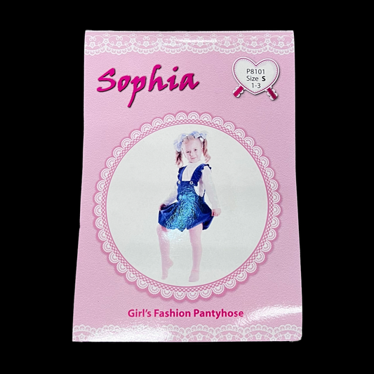 Sophia Girl's Fashion Black Pantyhose