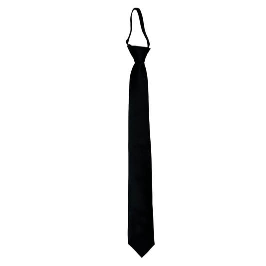 Black Zipper Tie