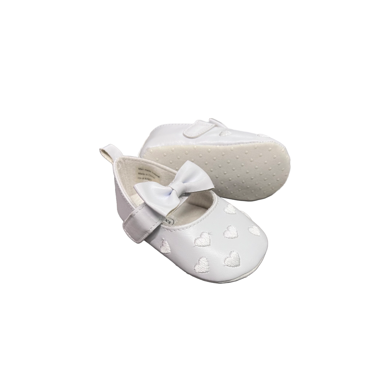 Tendertoes Embroidered Hearts Infant Shoe w/ Bow