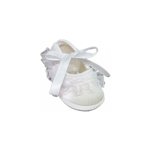 Off White Baby Booties