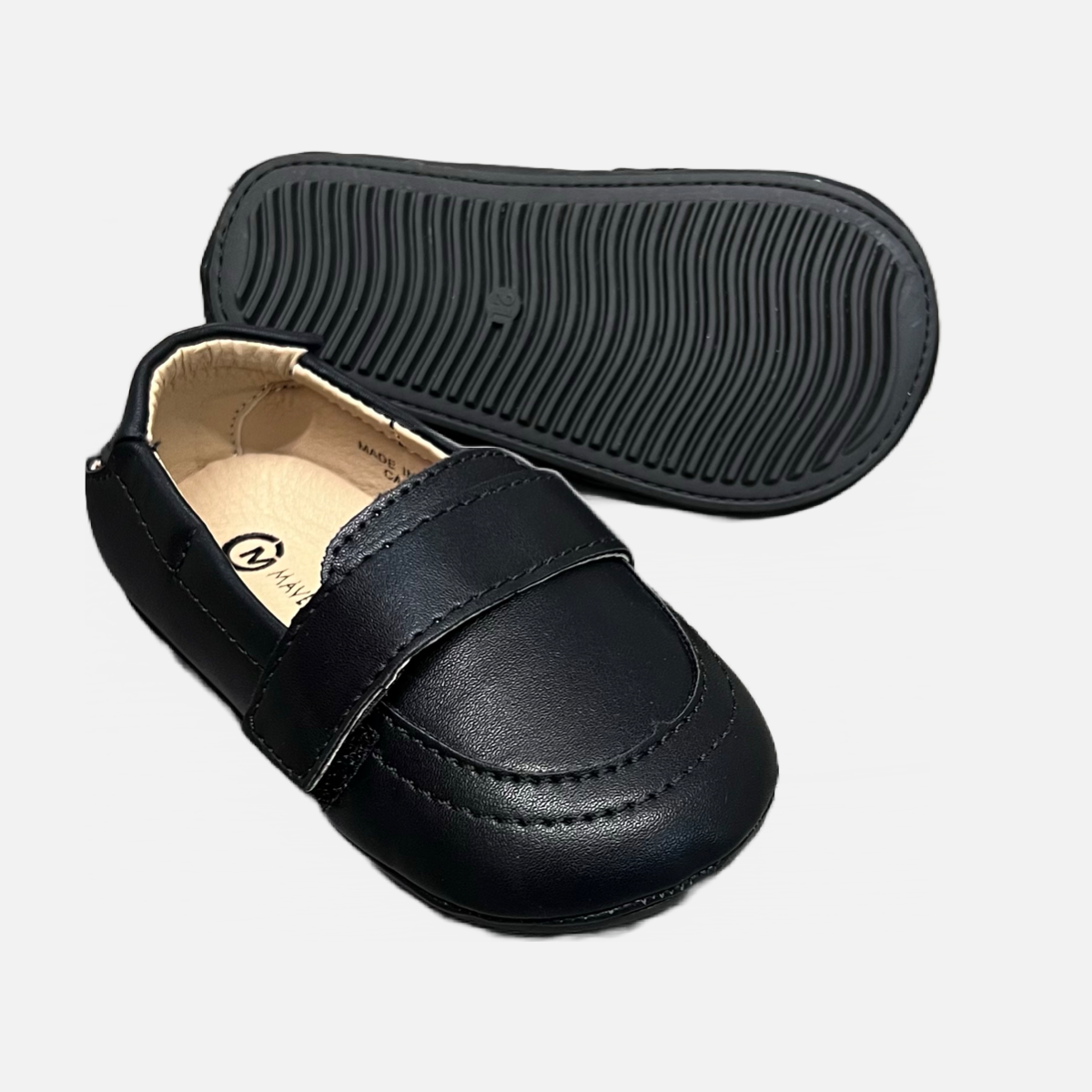 Mavezzano Baby Slip-On Loafer with Adjustable Strap
