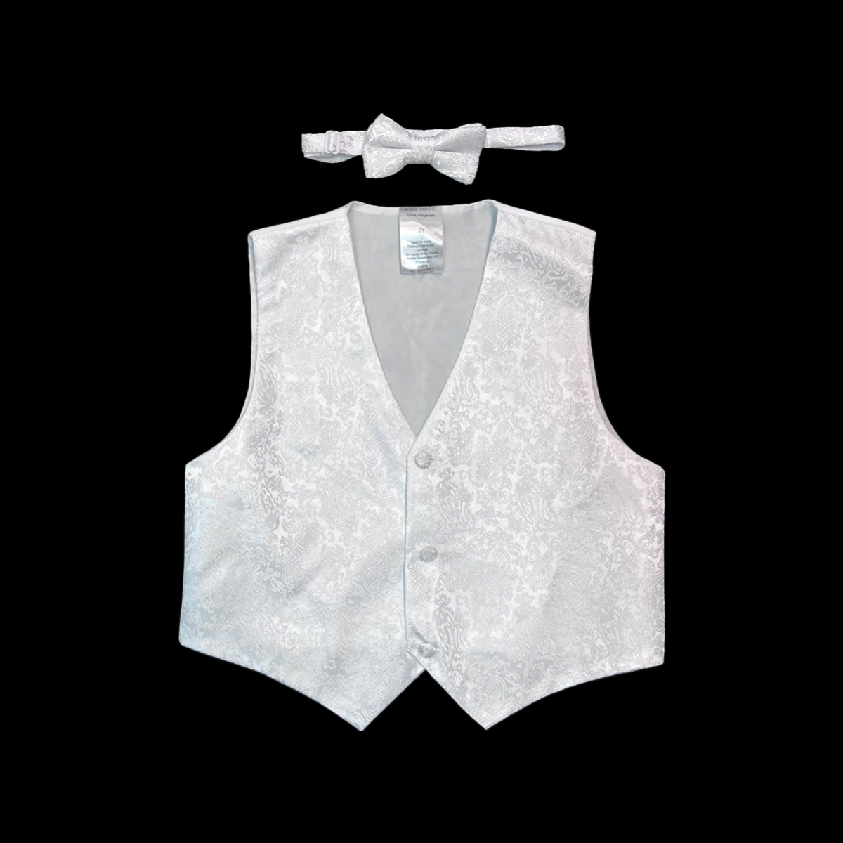 5-Piece White Paisley Tuxedo