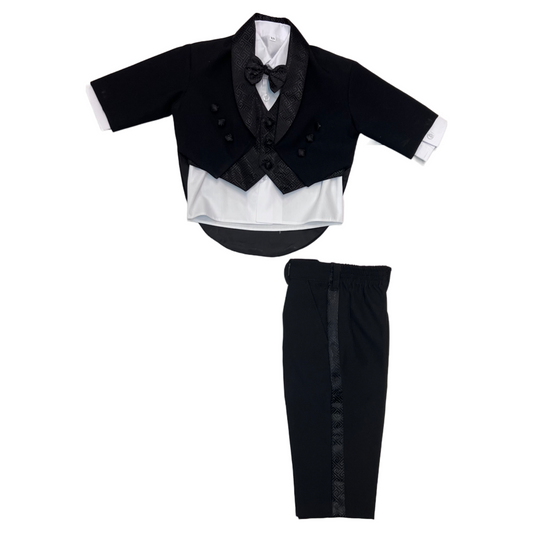 Square Pattern Black Tuxedo w/ Tail