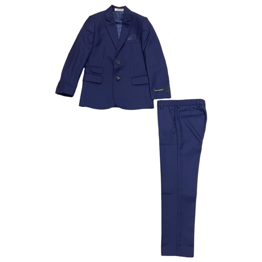 Leo & Zachary 2-Piece Deep Blue Checks Suit