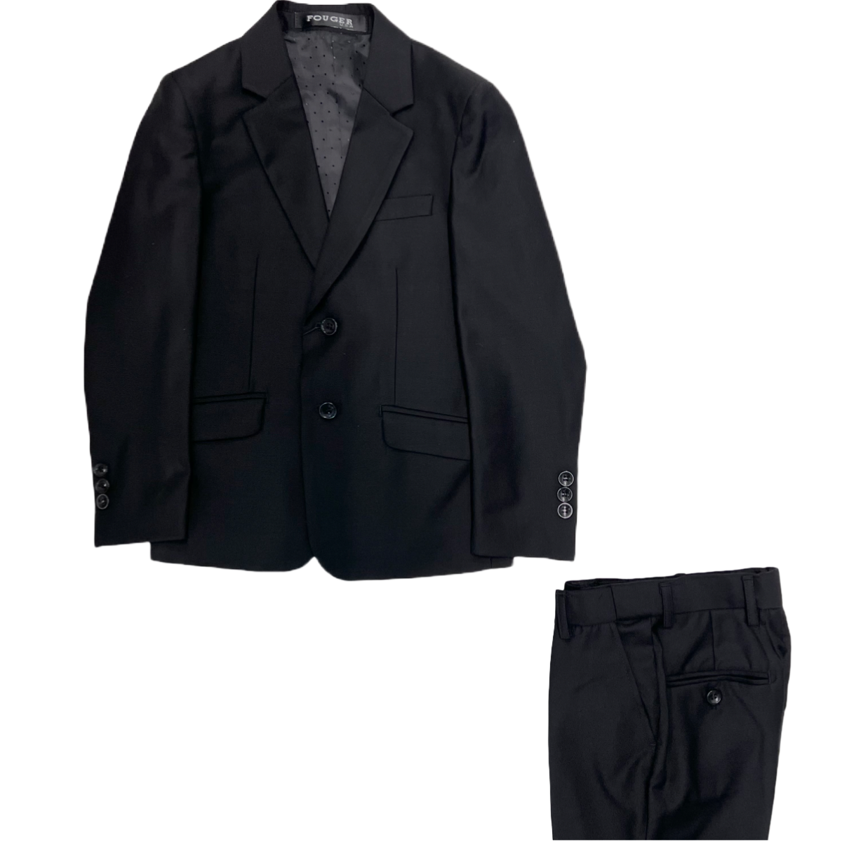 Mavezzano 3-Piece Black Slim Fit Suit