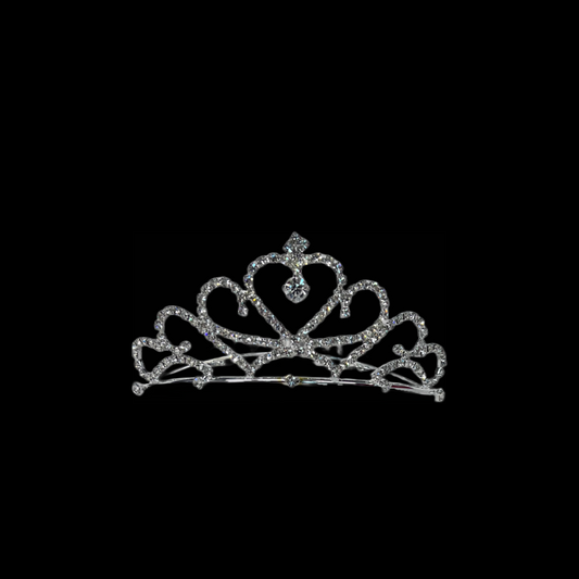 Large Rhinestone Tiara Comb