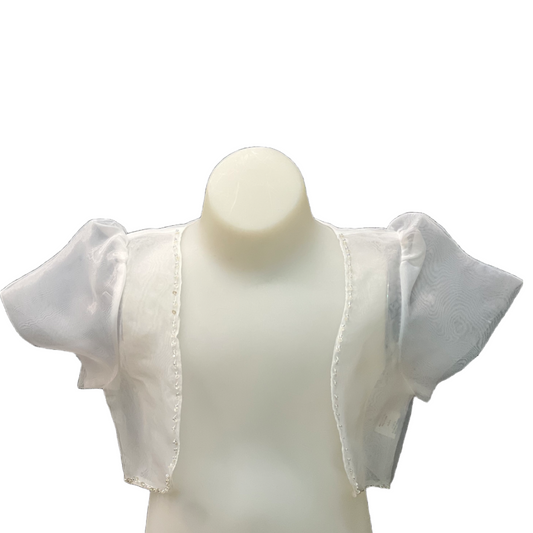 Puff Short-Sleeve Organza Bolero