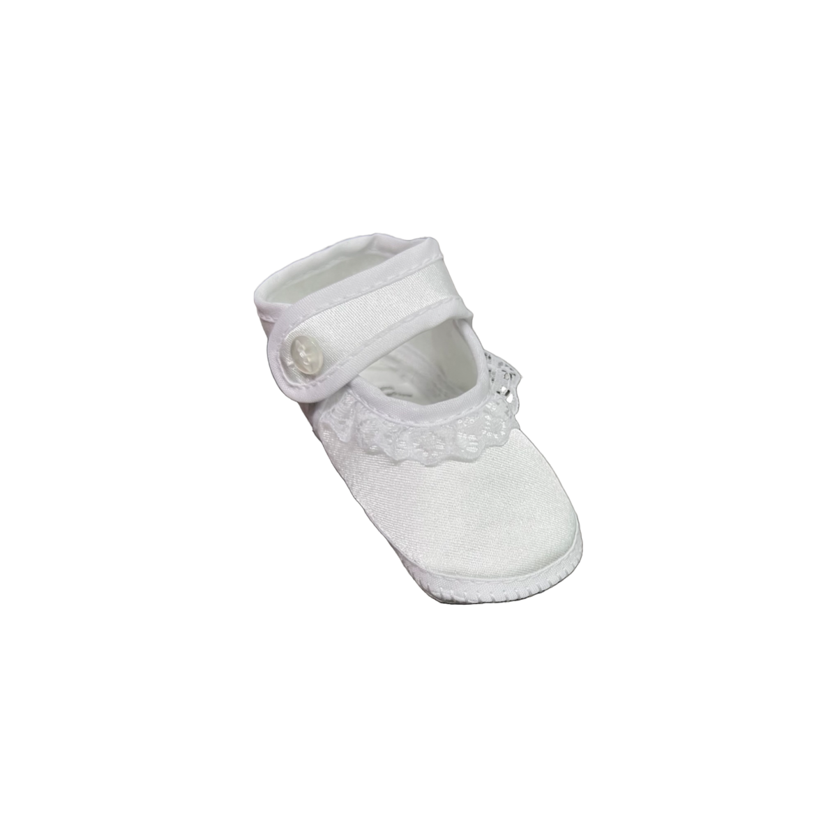 Infant White Bootie w/ Lace