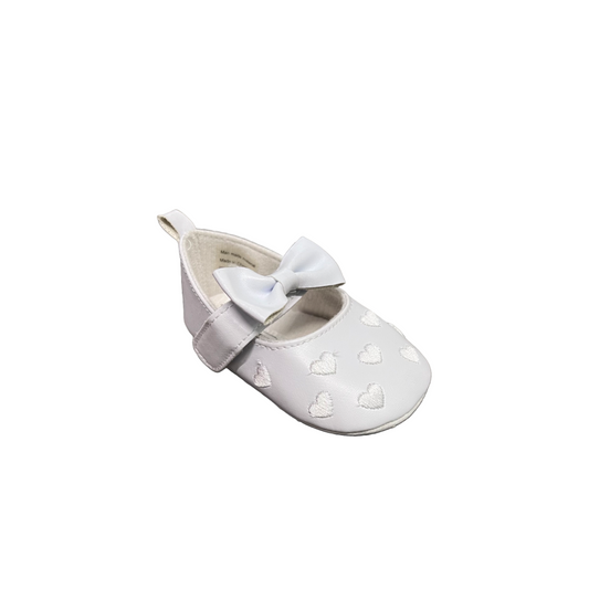 Tendertoes Embroidered Hearts Infant Shoe w/ Bow