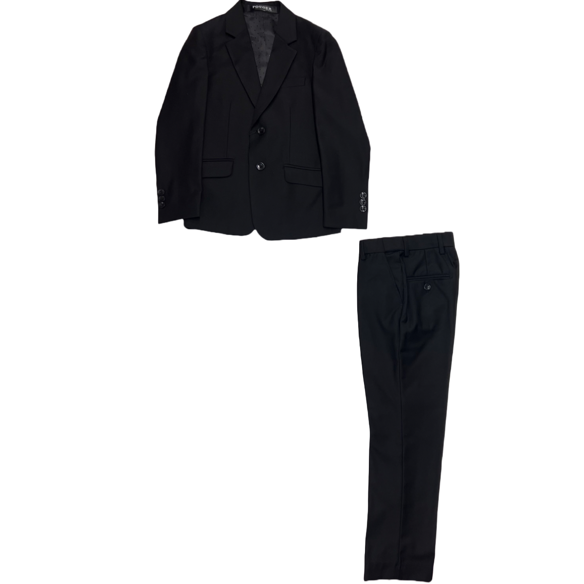 Mavezzano 3-Piece Black Slim Fit Suit
