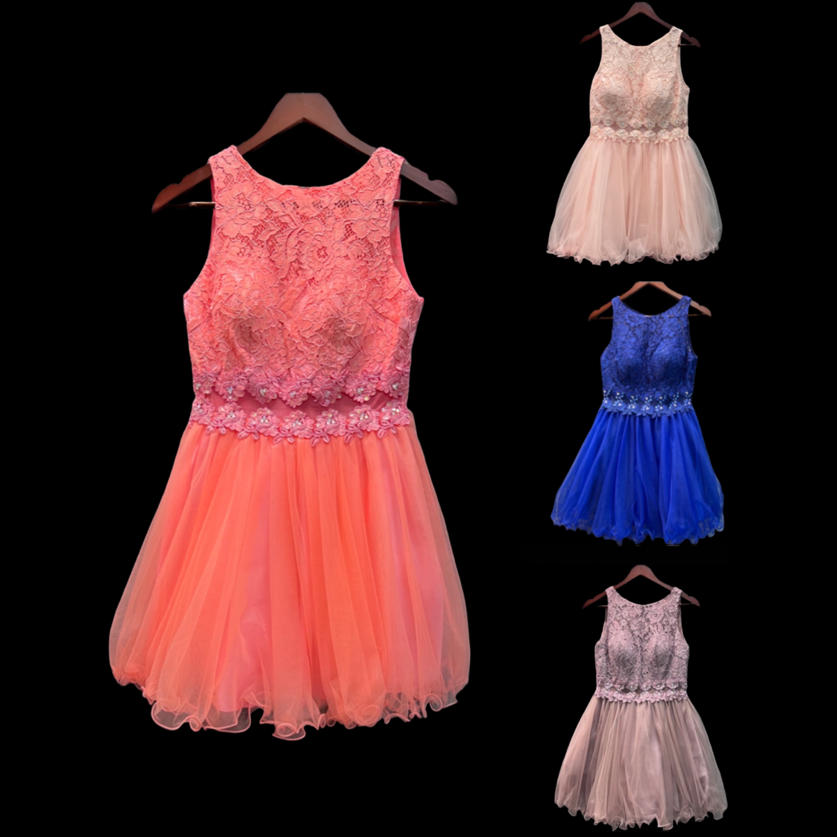 Jr. Grad Short Lace Dress