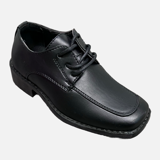 Mavezzano Box Toe Black Oxford Dress Shoe