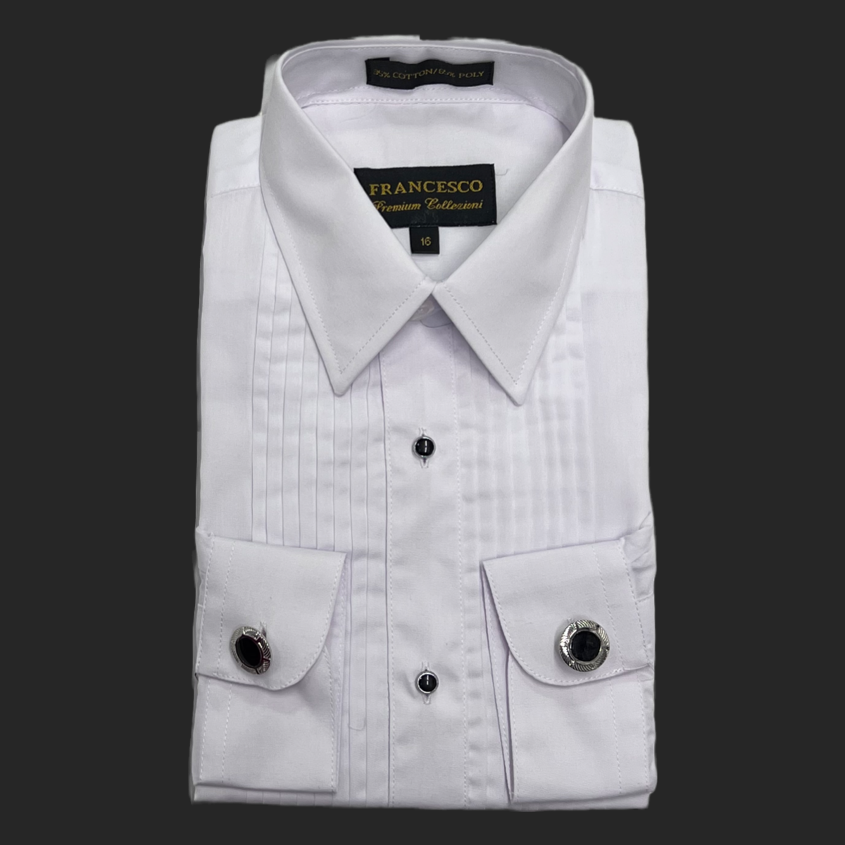 Tuxedo Dress shirt w/ Fancy Buttons