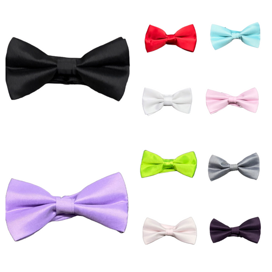 Mens Solid Bow Tie