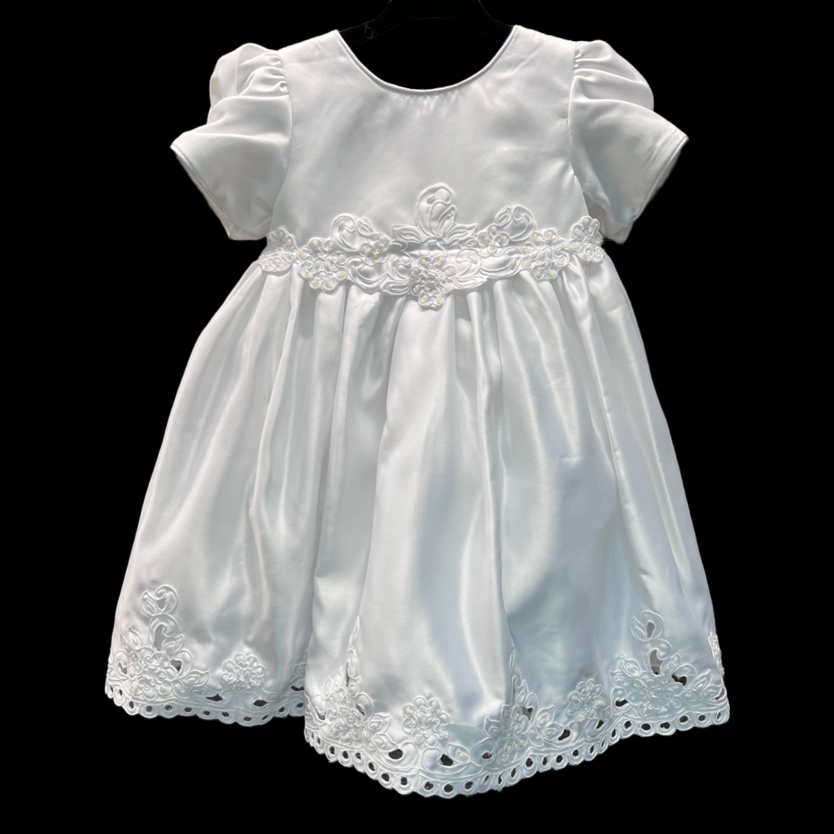 Embroidered 3 Piece Christening Gown kidzcouture