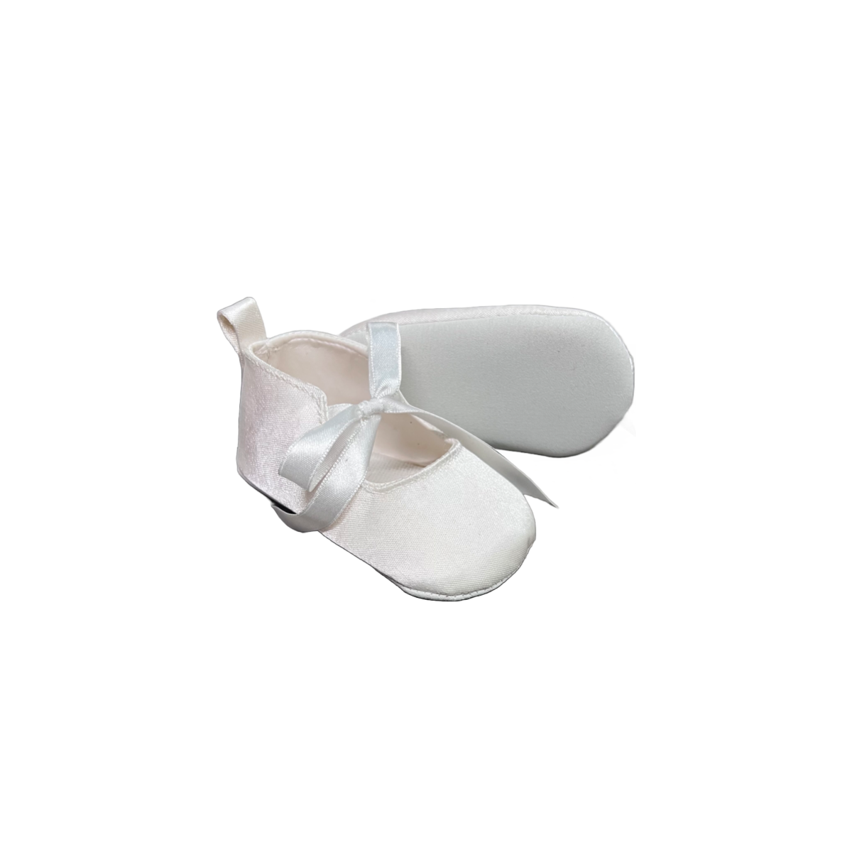 Tendertoes off White Satin Infant Pre-Walker Shoe