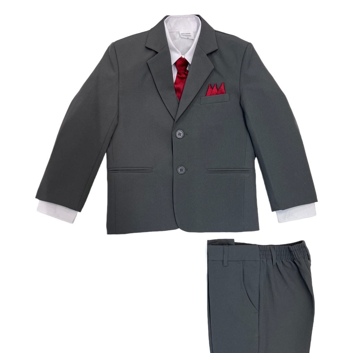 5-Piece Medium Grey Suit