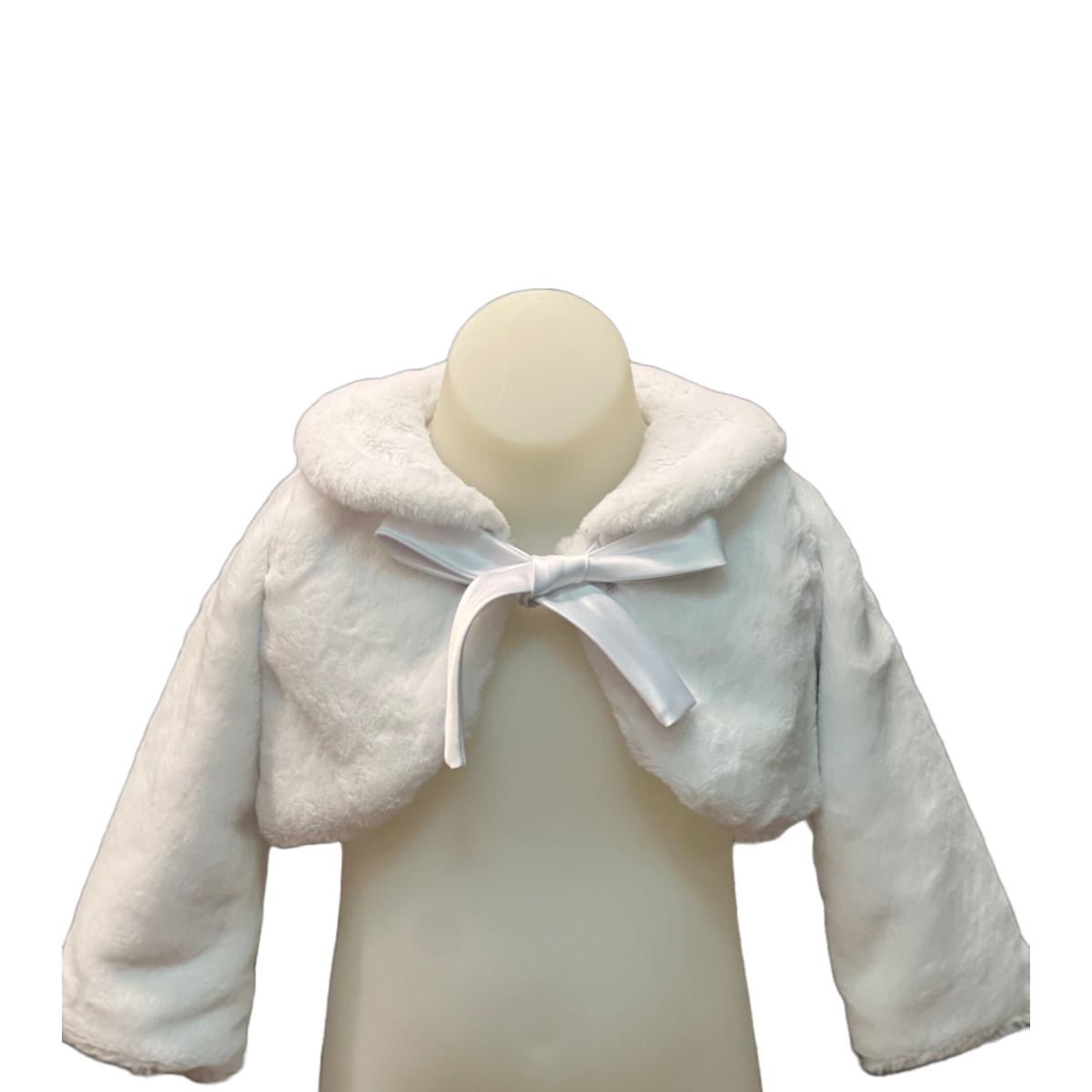Long sleeve faux fur bolero on sale