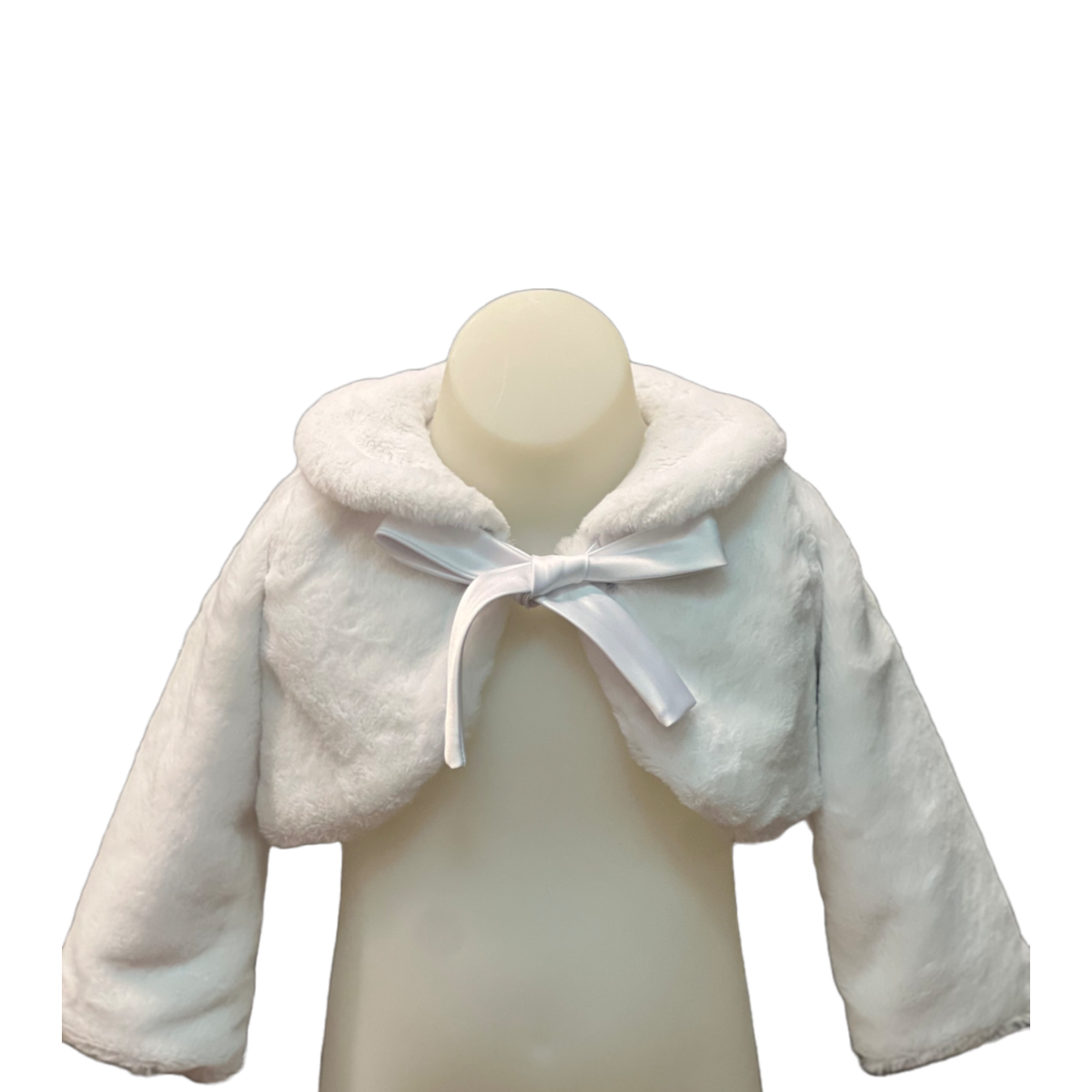 Sweet Kids Soft Faux Fur Long Sleeve Bolero