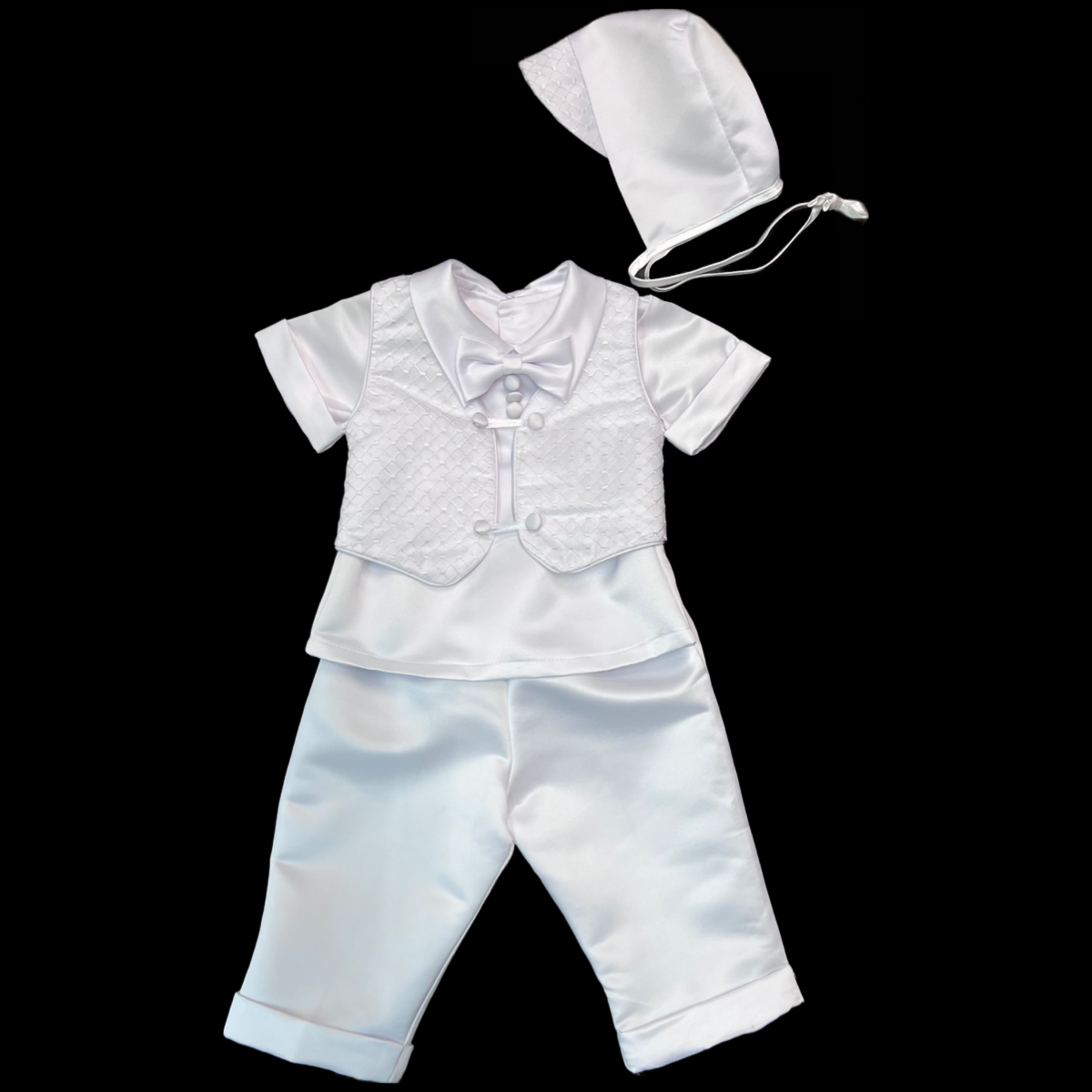 Short Sleeve Baptism Vest Outfit