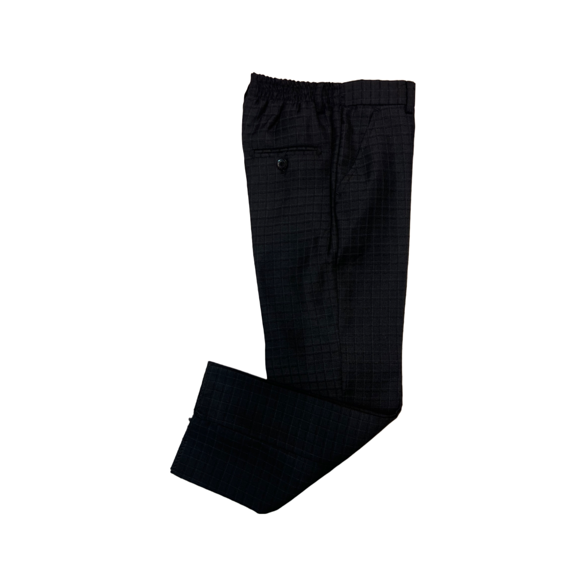 Mini World 5-Piece Black Checkered Suit