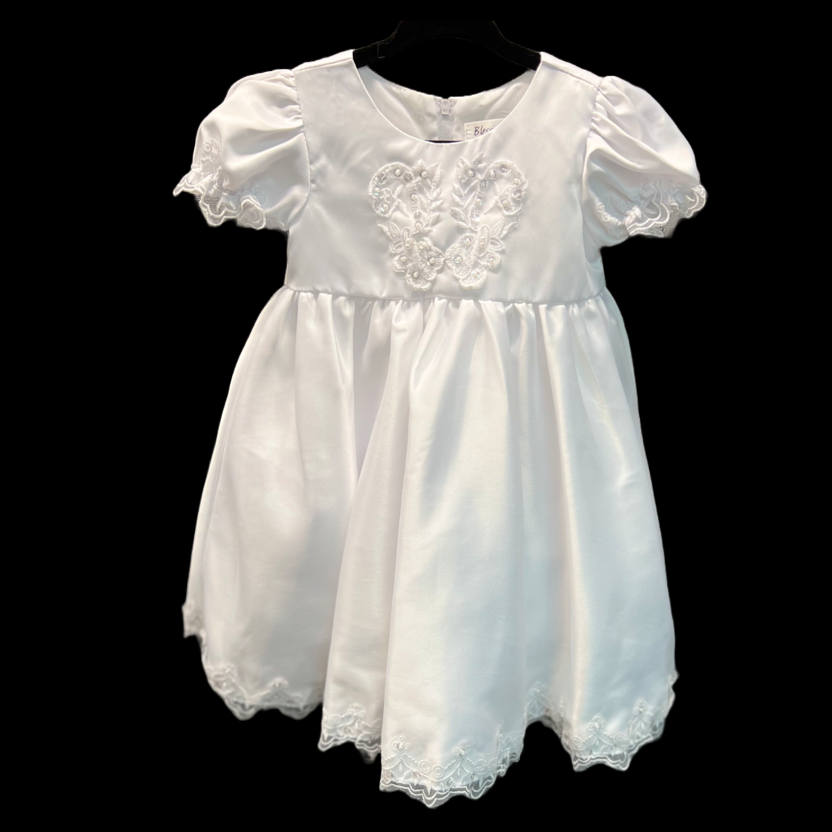 Embroidered Sparkle 3-Piece Christening Gown (12 months)