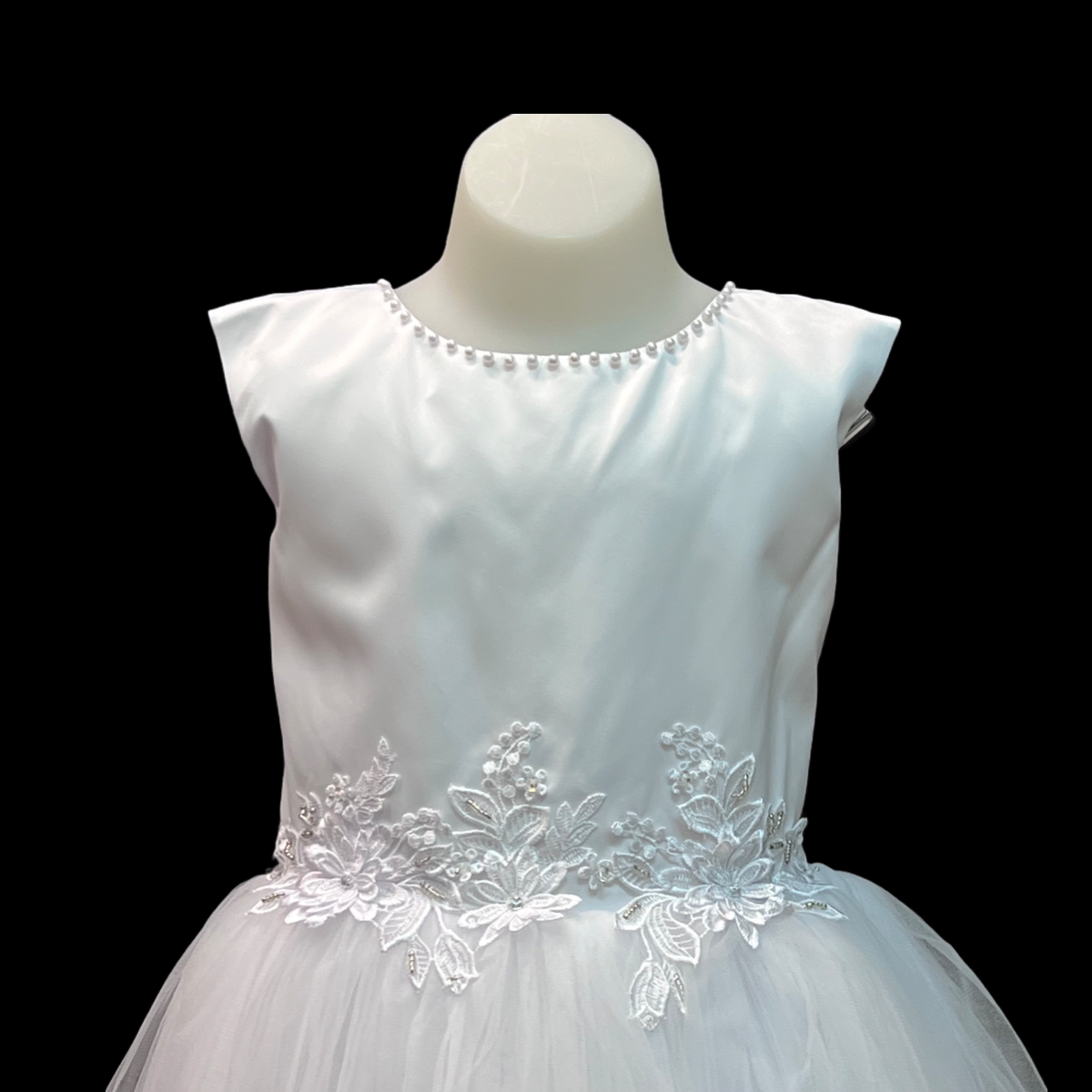 Cap Sleeve Tea-Length Dress w/ Lace up Closure