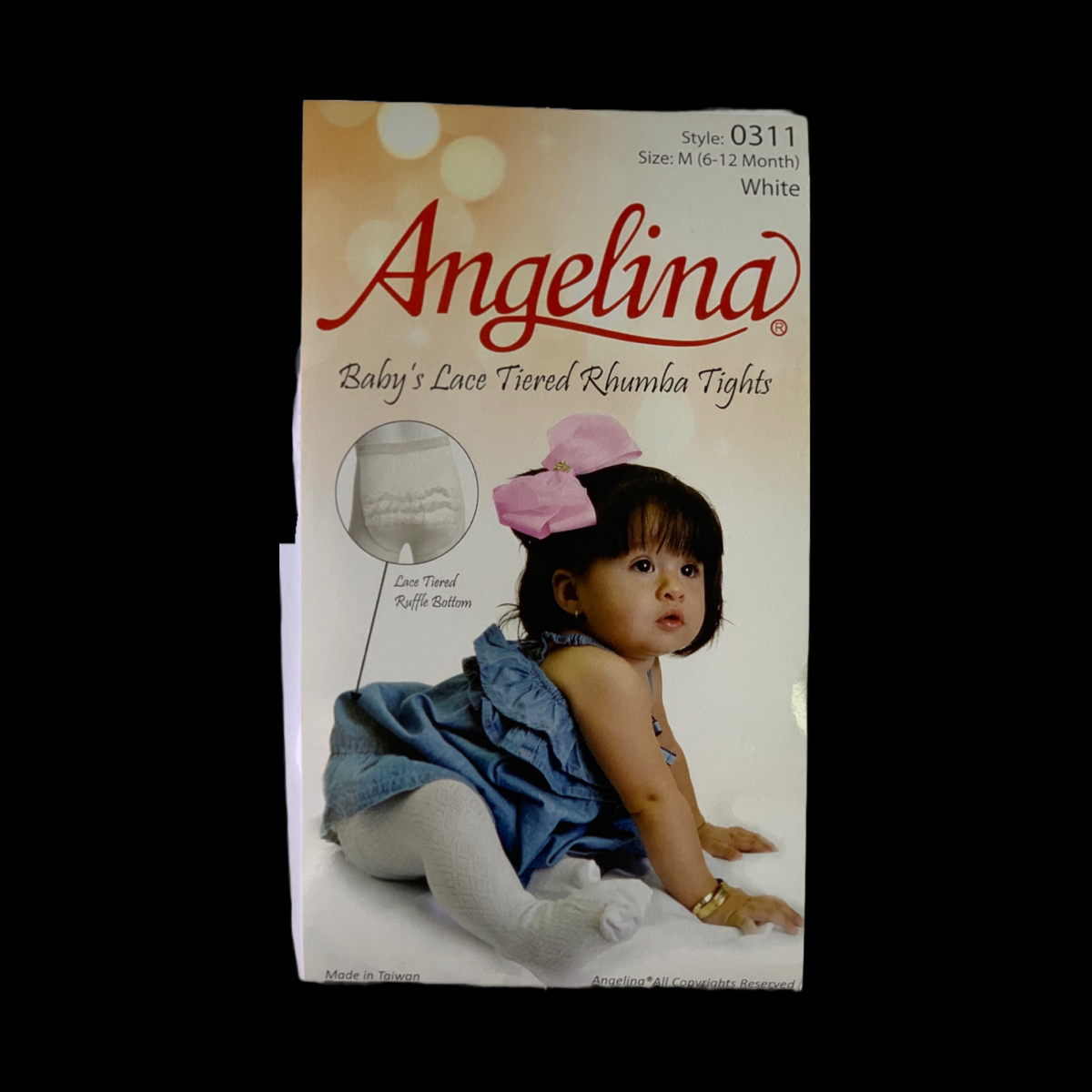 Angelina Baby's Lace Tiered Rhumba Tights