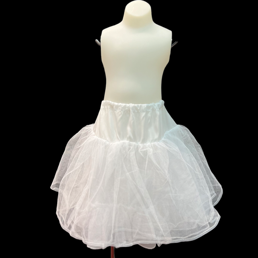 White Knee-Length Petticoat