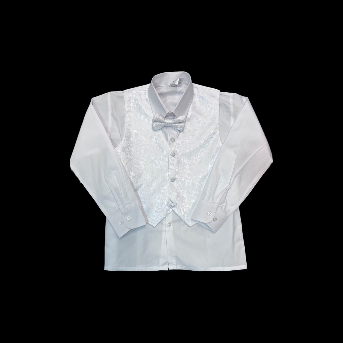 5-Piece White Paisley Tuxedo