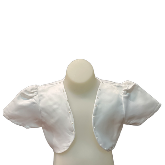 StarDream White Bolero w/ Pearl Accents