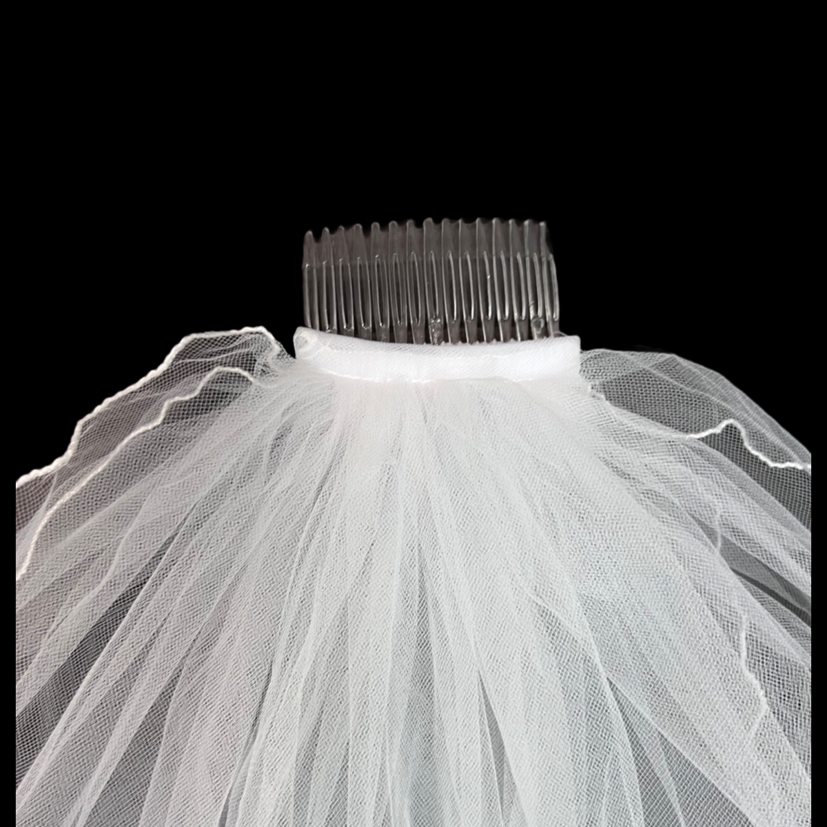 White Veil w/ Pearls and rhinetones